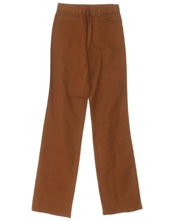 Vintage lige fritidsbukser til kvinder W25 L34 Beige