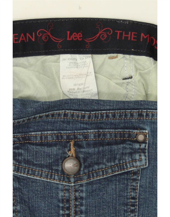 Lee Dame Straight Jeans US 20 2XL W40 L30 Blå Bomuld