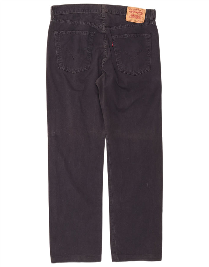 Levi's Herre 581 Straight Jeans W36 L30 Marineblå Bomuld