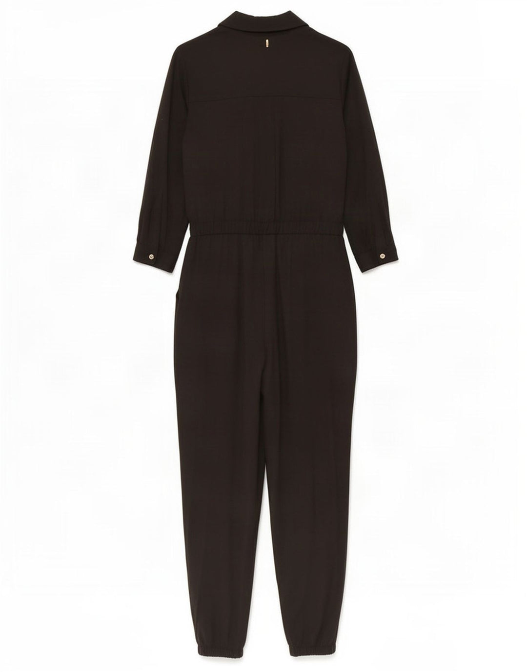 Guess Jumpsuit med 3/4 ærmer til kvinder UK 14 Medium Black Lyocell