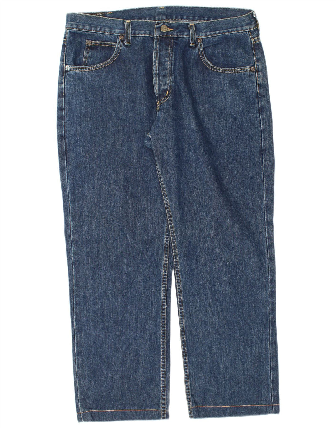 Lee Mens Seattle Straight Jeans W36 L28 Blå Bomuld