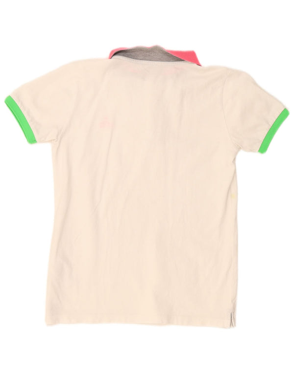 PEUTEREY Pige Polo Shirt 11-12 år Hvid Colourblock Bomuld