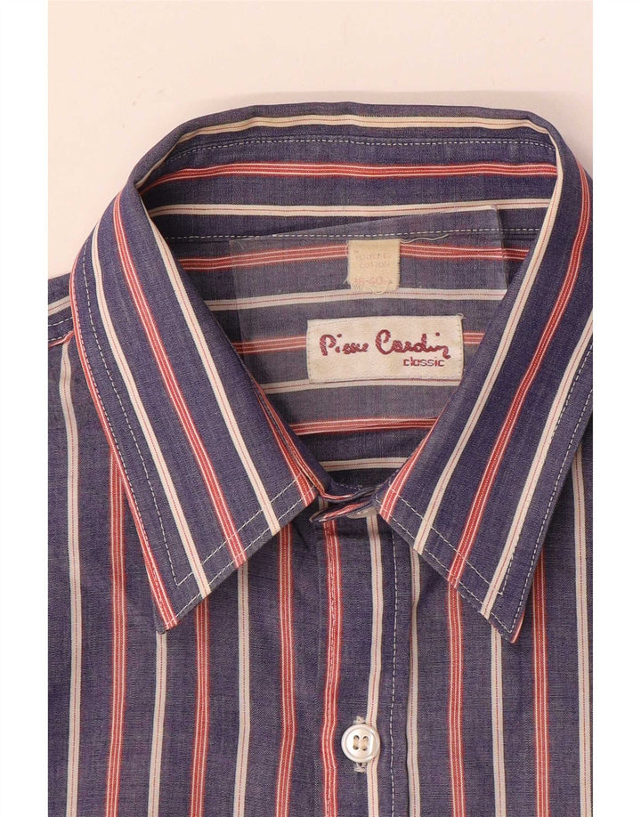 Pierre Cardin Herre Classic Fit skjorte størrelse 38/40 Medium lilla stribet