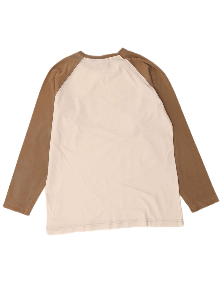 Murphy & Nye Boys Grafisk Top Langærmet 13-14 år 2XL Hvid Colourblock