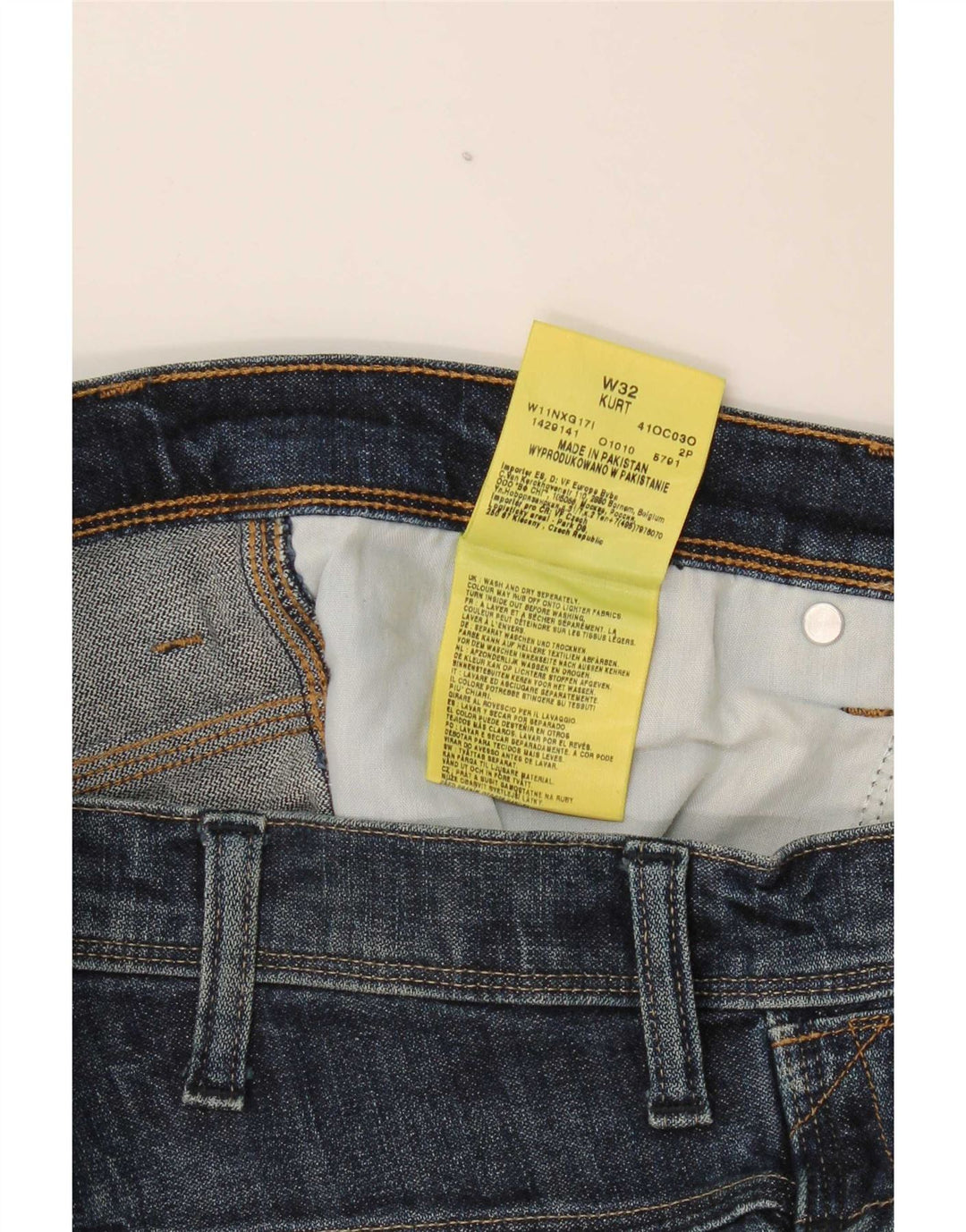 Wrangler Herre Kurt Denim Shorts W32 Medium Blue Bomuld