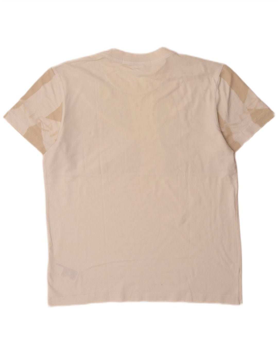 Calvin Klein Jeans Herre grafisk T-shirt Top Medium Off White Bomuld