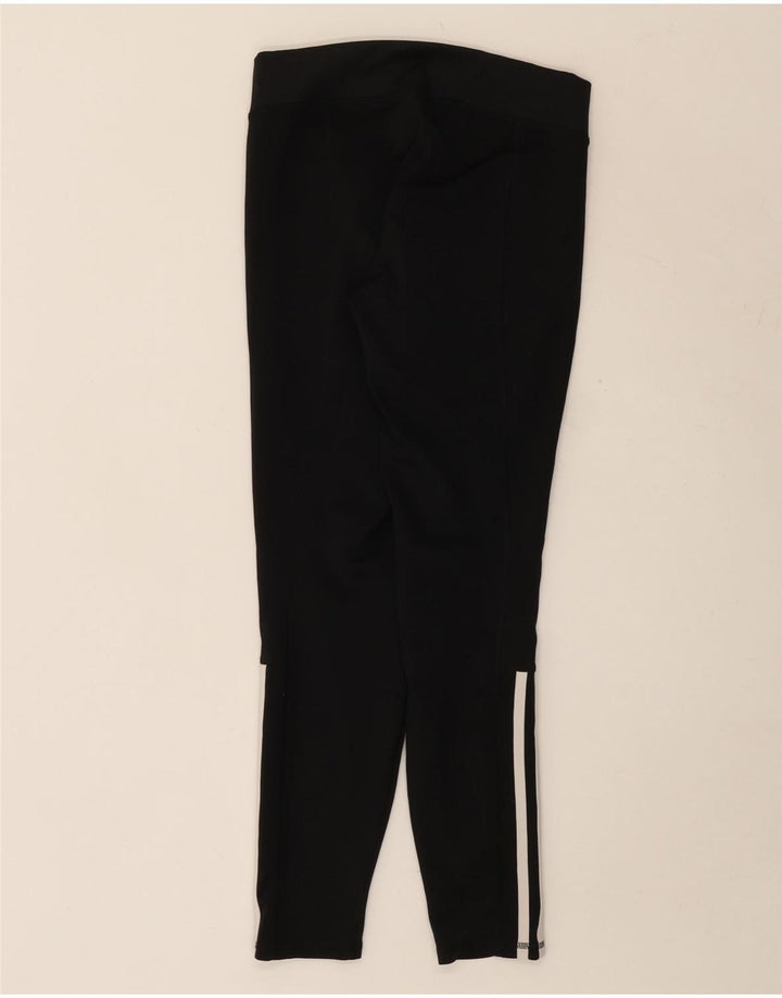 Adidas Womens Leggings UK 8/10 Small Black Polyester