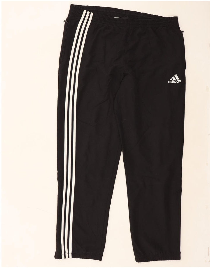 ADIDAS Mens Tracksuit Trousers UK 44/46 Large  Black Polyester Vintage Adidas and Second-Hand Adidas from Messina Hembry 