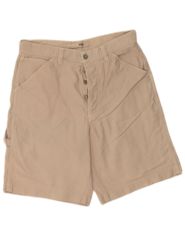 Cerruti Herre Casual Shorts IT 48 Medium W34 Beige Bomuld