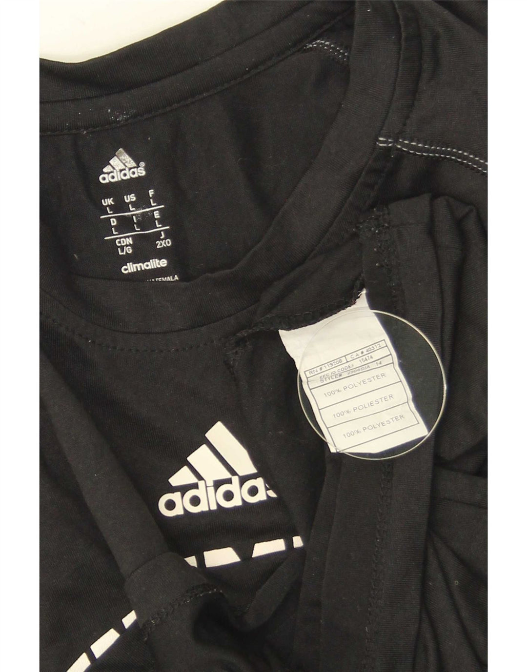 Adidas Herre UNC Pembroke Grafisk T-Shirt Top Stor Sort Polyester