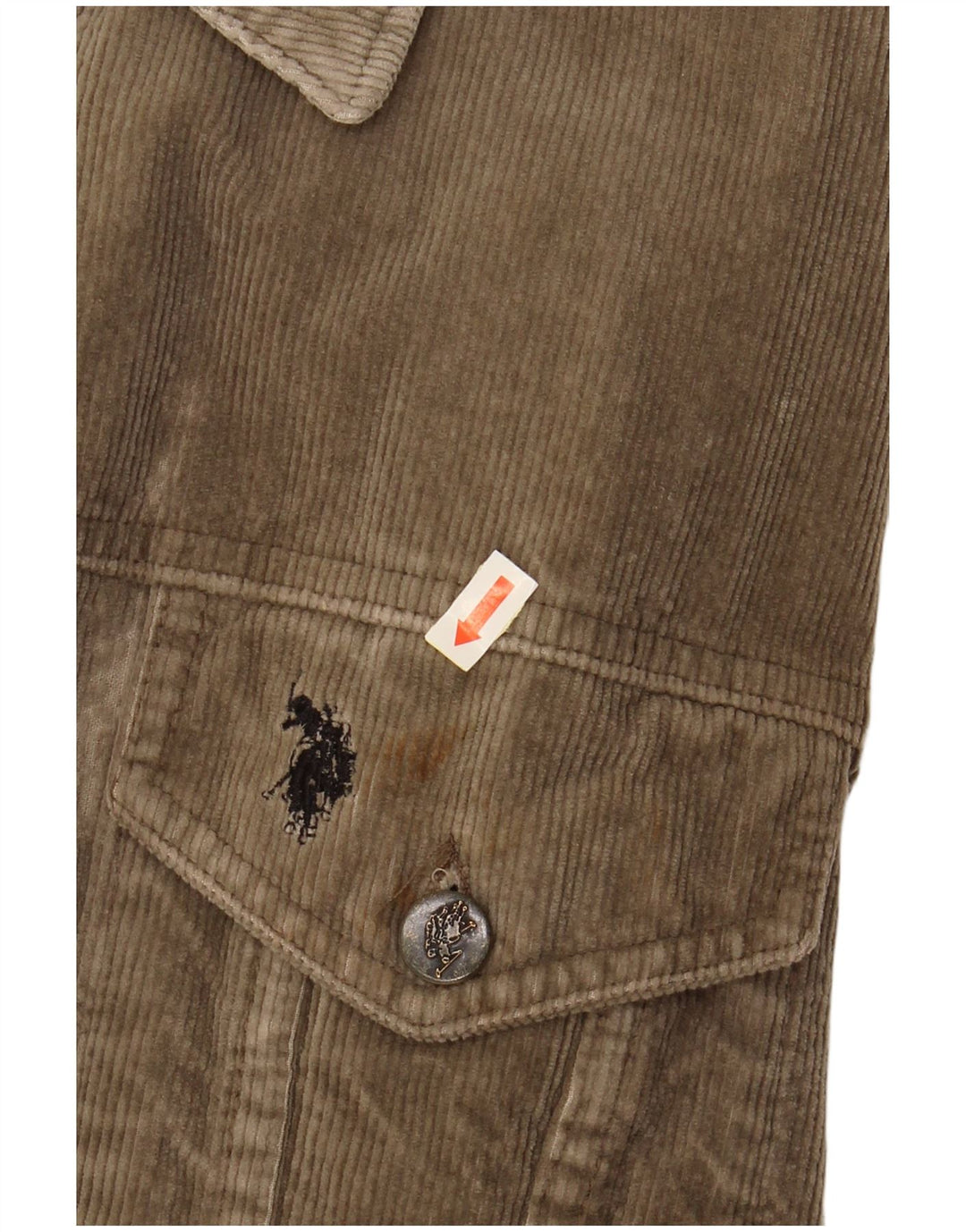 U.S. POLO ASSN. Herre fløjlsjakke UK 42 XL Beige