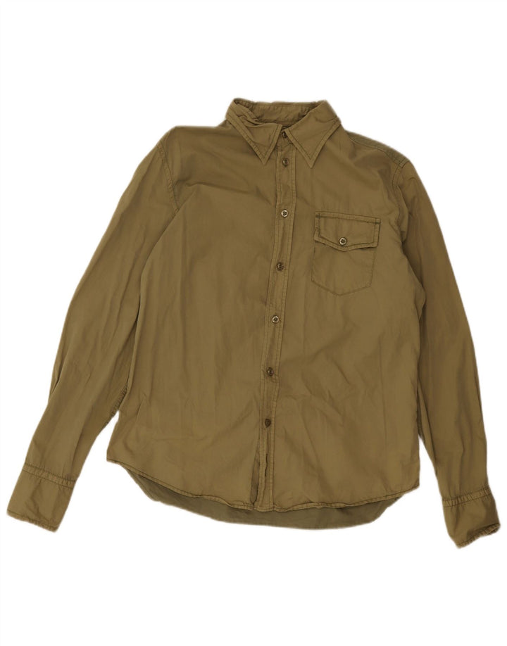 Guess Herreskjorte Stor Khaki Bomuld