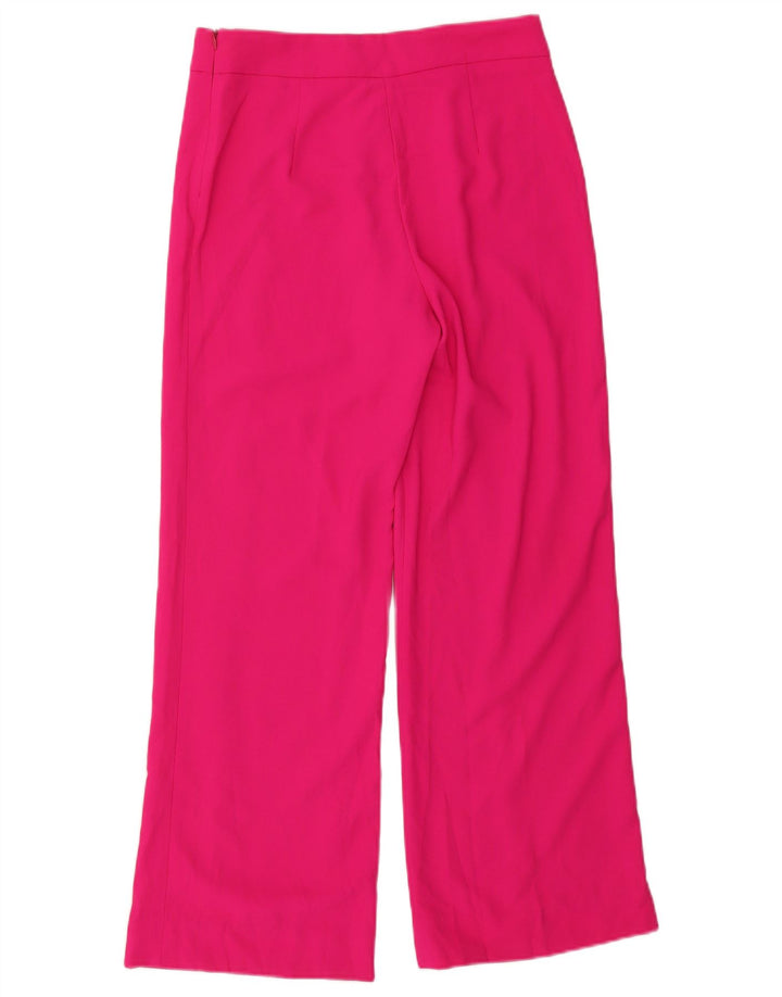 Zara kvinders brede ben Casual bukser Medium W30 L29 Pink