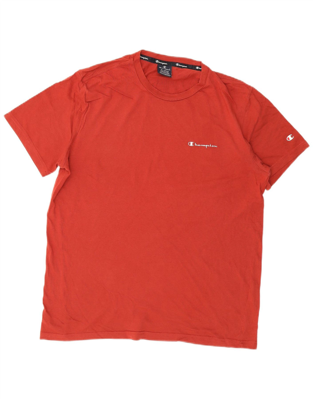 CHAMPION Herre T-Shirt Top XL Rød Bomuld