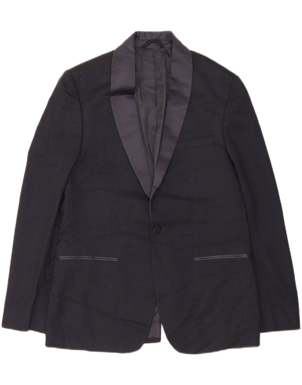 Marks & Spencer Herre 1-knap blazerjakke UK 40 Stor marineblå polyester