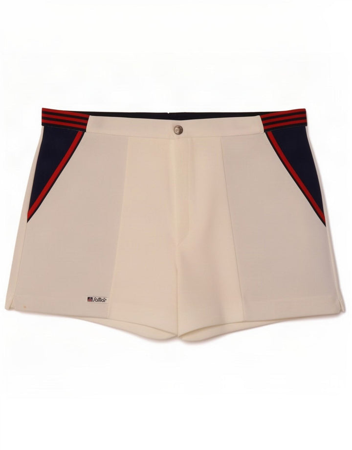 Samar Herre Chino Shorts IT 54 2XL W34 Hvid Colourblock Polyester