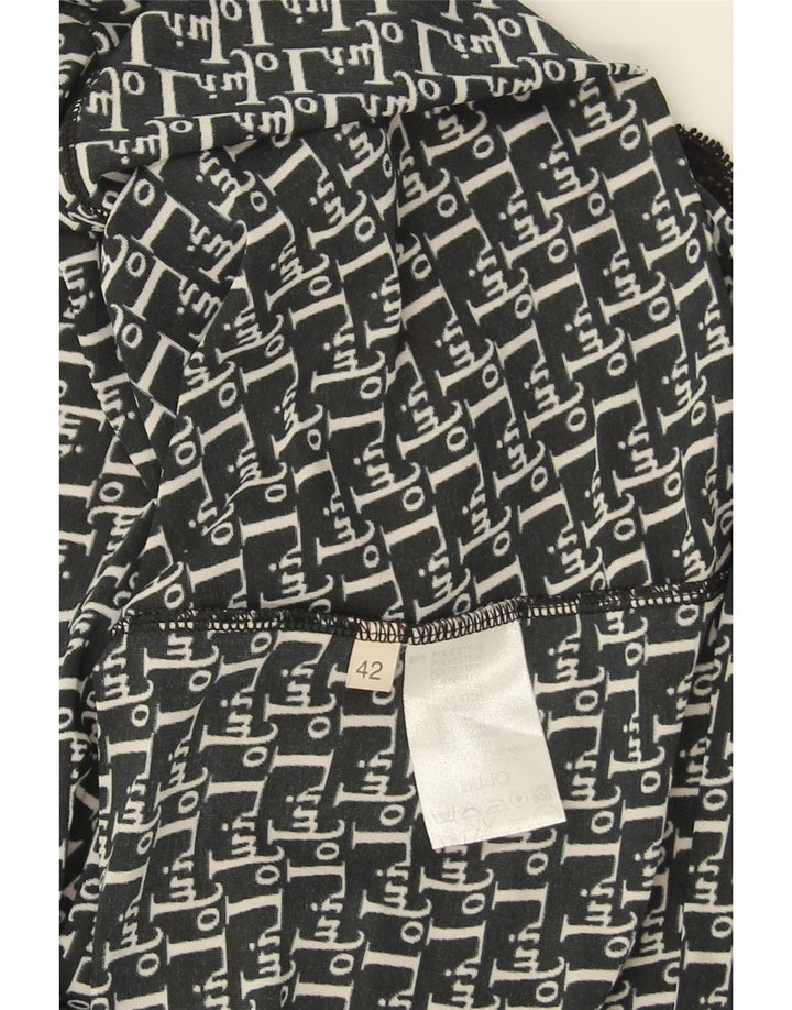 Liu Jo Dame A-Line Kjole IT 42 Medium Sort Geometrisk Polyester