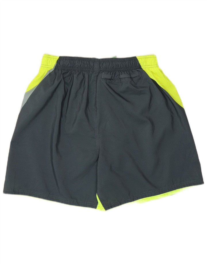 Nike grafiske badeshorts til mænd, store grønne farveblok polyester