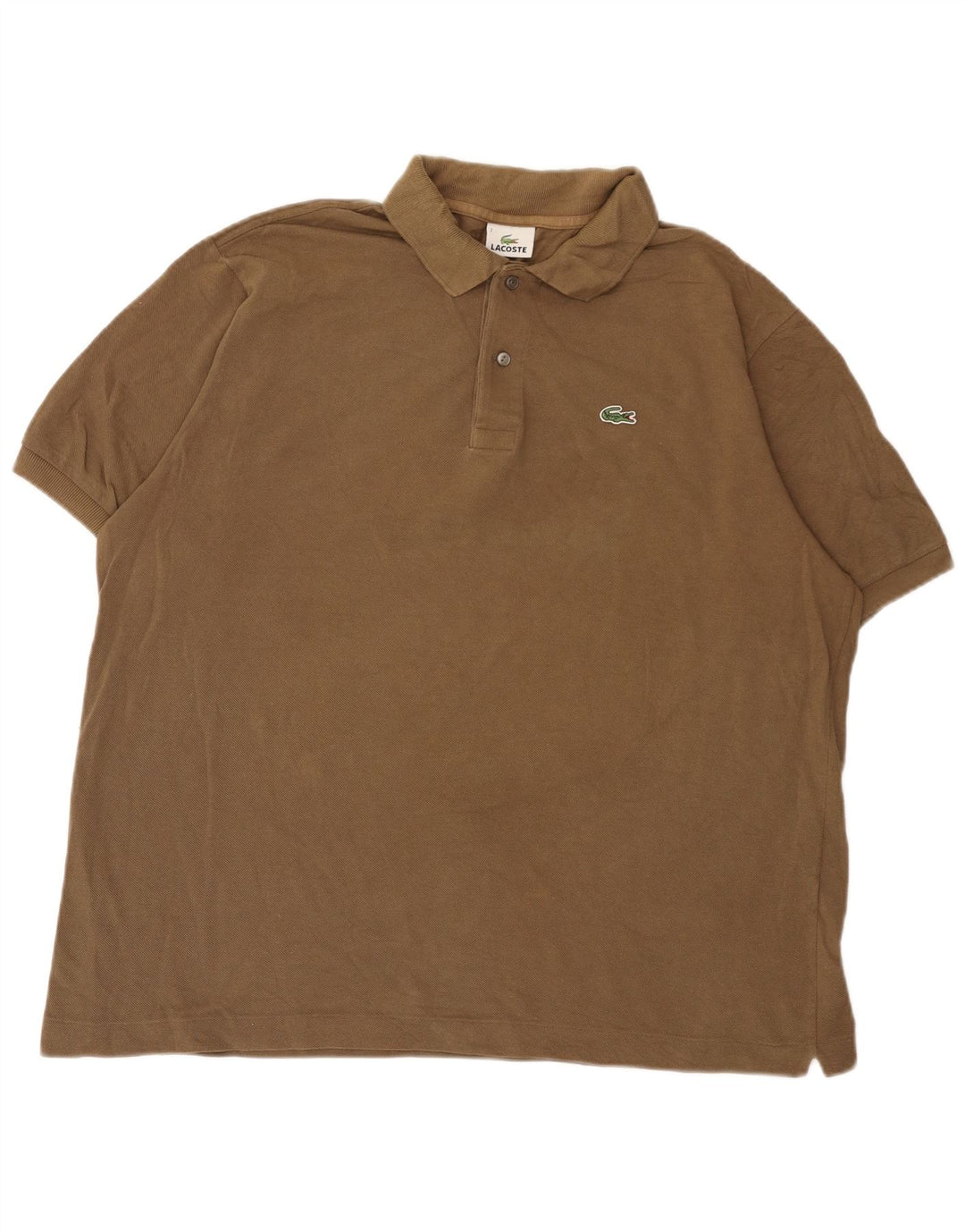 Lacoste herre poloskjorte str. 7 2XL brun bomuld