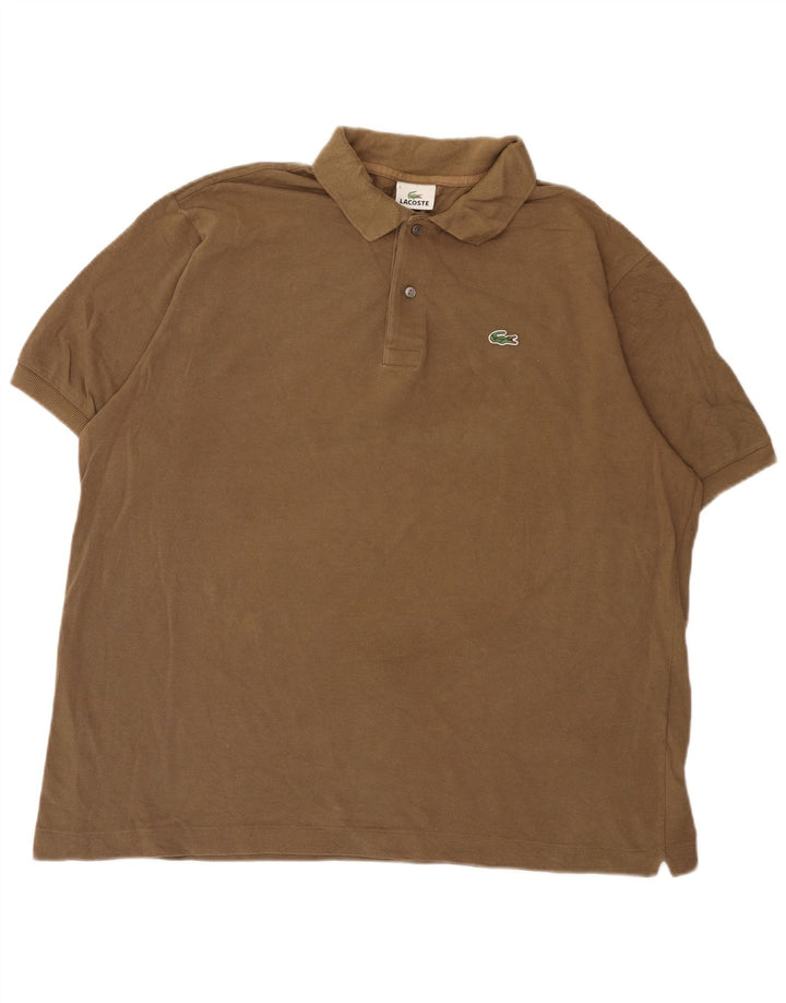 Lacoste herre poloskjorte str. 7 2XL brun bomuld