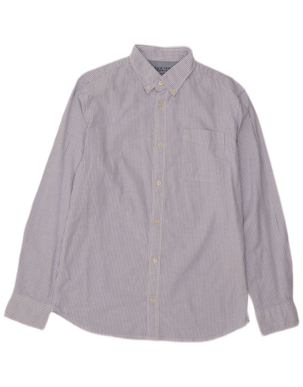 Jack & Jones herre Oxford skjorte medium blå nålestribet bomuld