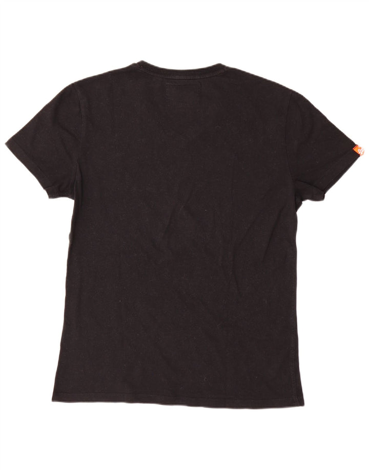 Superdry T-shirt top til mænd, stor sort bomuld