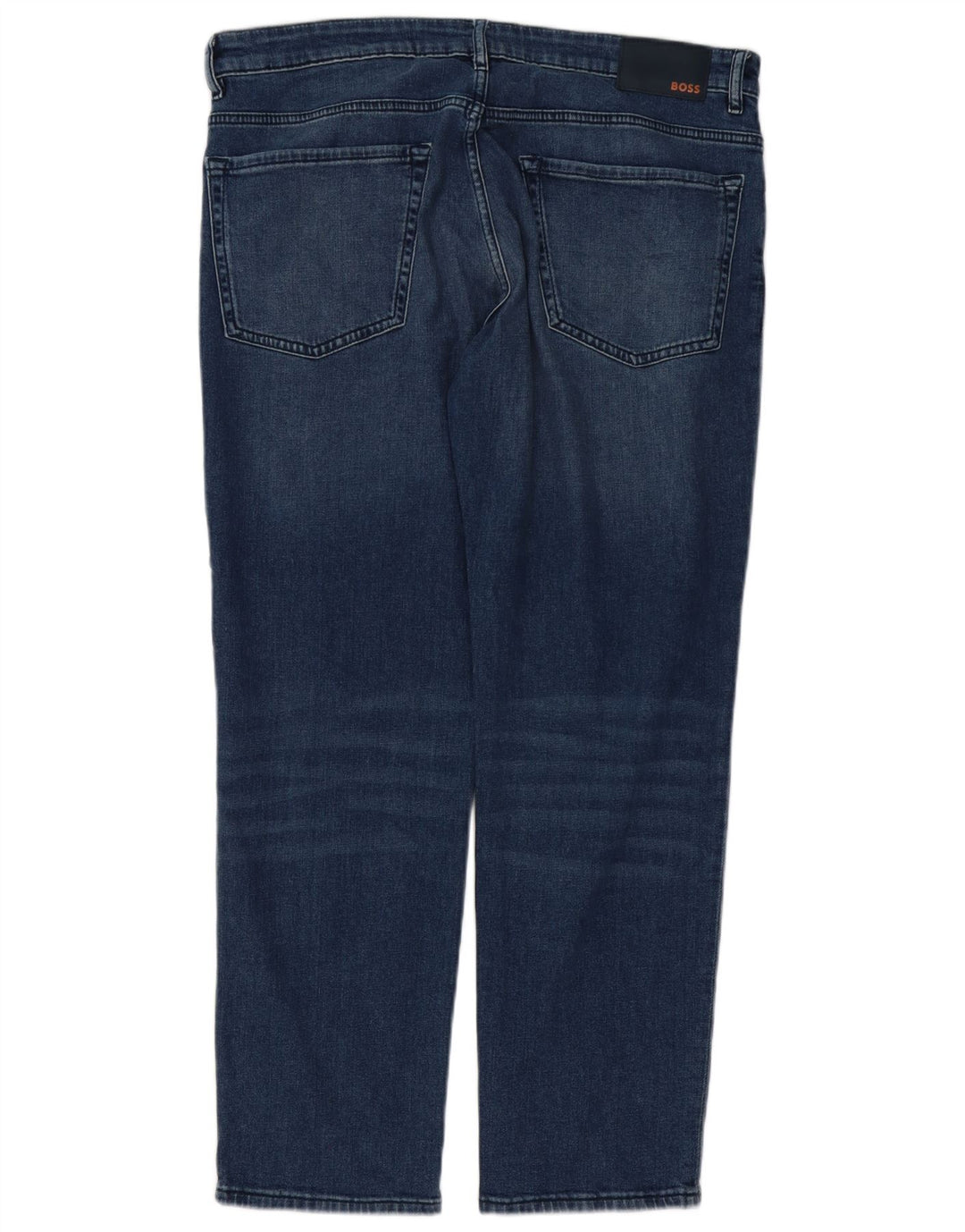 Hugo Boss Herre Regular Fit Straight Jeans W30 L30 Blå Bomuld