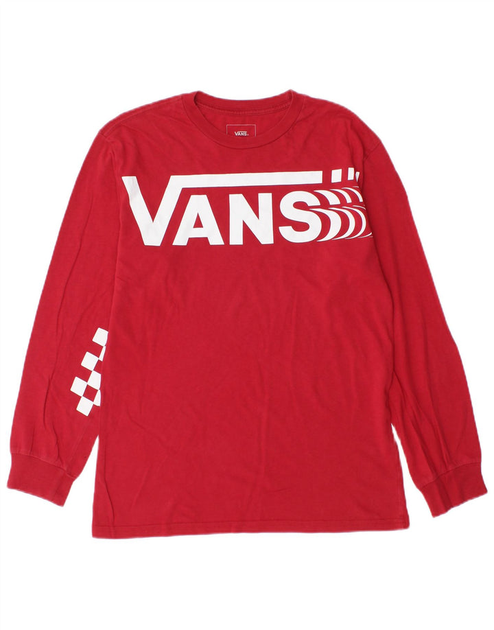 VANS Herre Classic Fit Grafisk Top Langærmet Lille Rød Bomuld