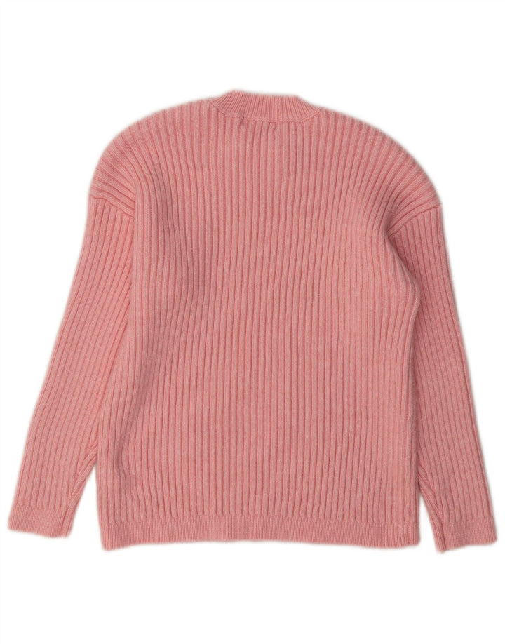 Marks & Spencer Dame sweater med rund hals DK 14 Medium Pink Polyester