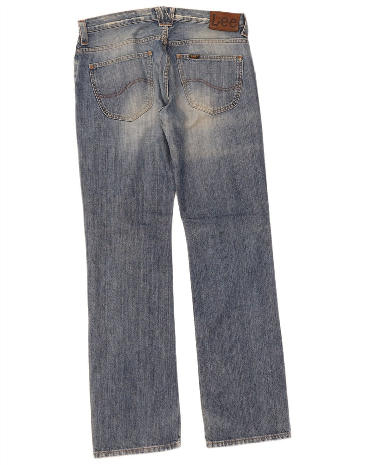 LEE Mens Knox Straight Jeans W33 L34 Blue Cotton