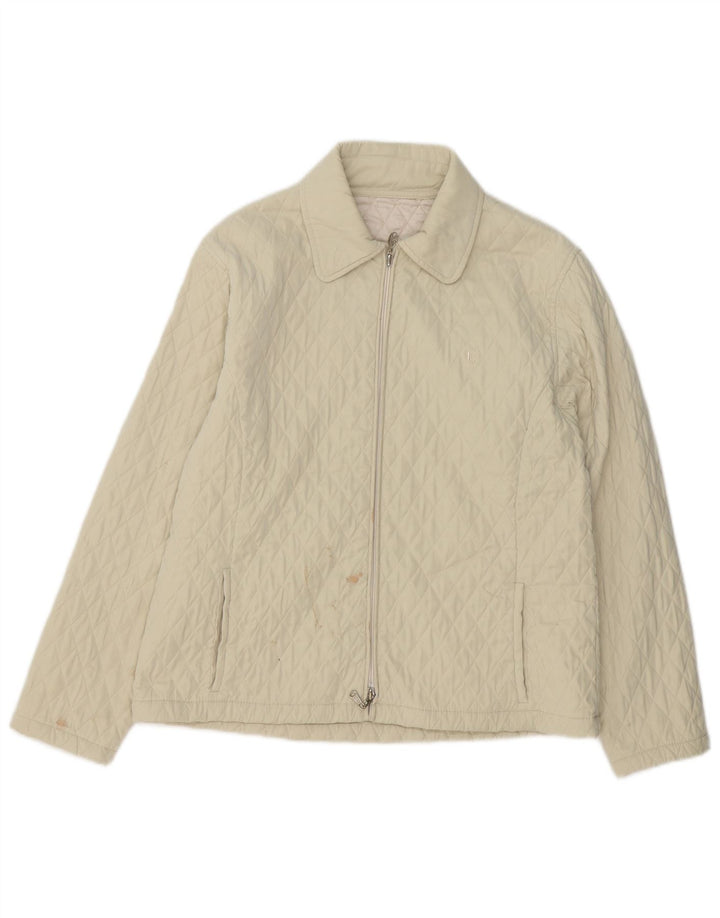 Conte of Florence Quiltet jakke til kvinder IT 46 Stor grøn polyester