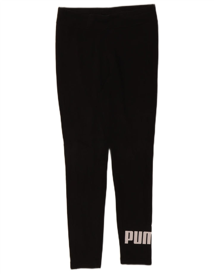 Puma Grafiske Leggings til kvinder UK 14 Medium Sort Bomuld