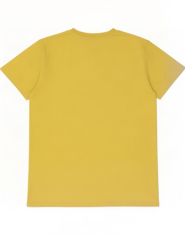 Superdry Grafisk T-shirt til mænd, medium gul bomuld