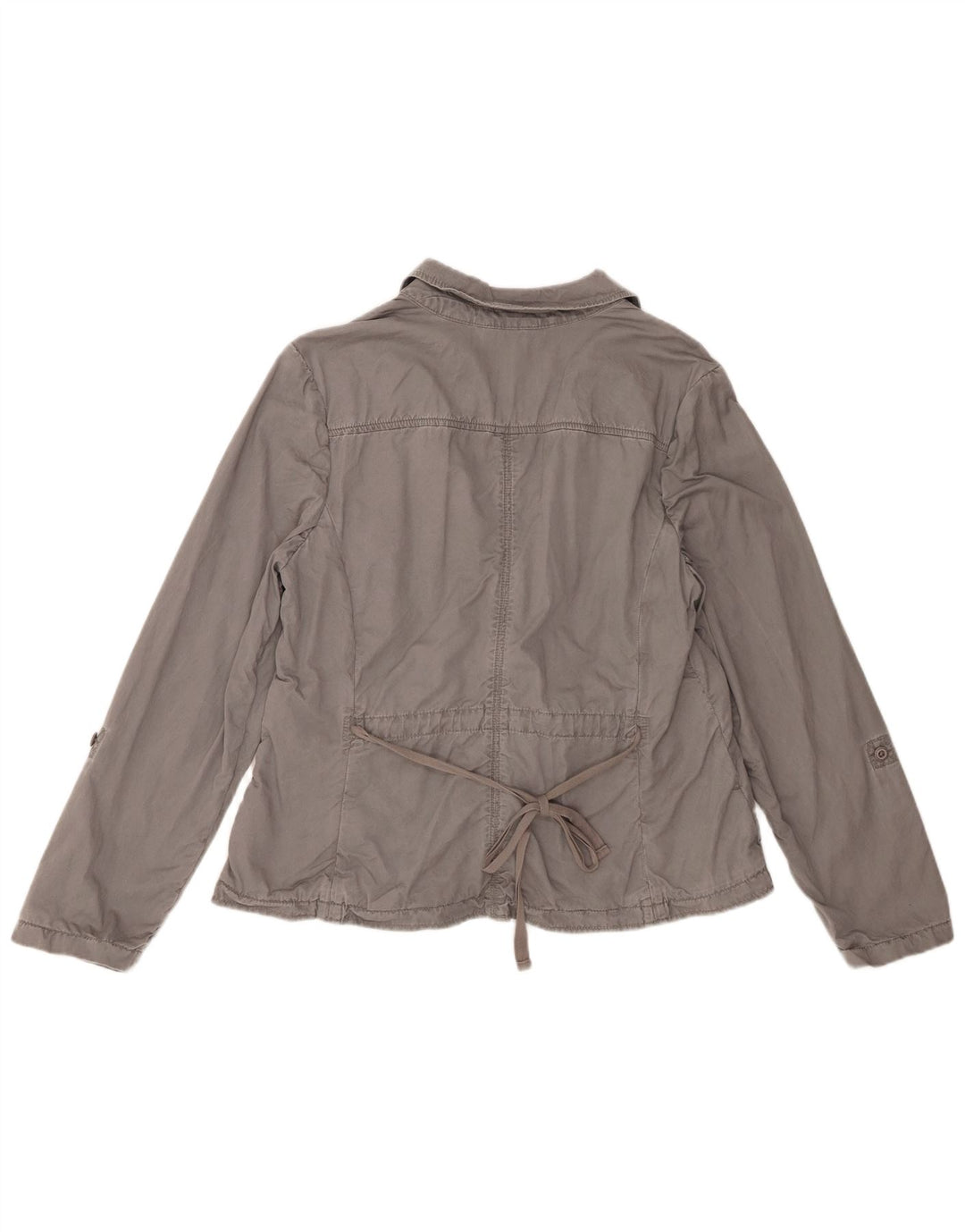 Eddie Bauer Dame 2 Button Blazer Jacket UK 18 XL Grå Bomuld