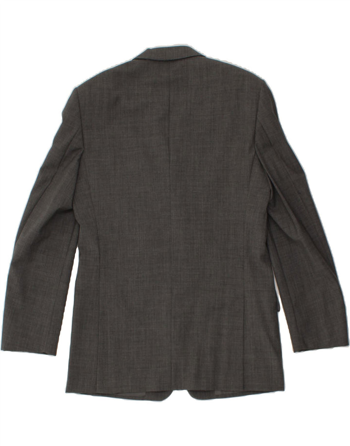 VALENTINO Herre 3-knap 2-delt sæt IT 48 Medium W38 L32 Grå Virgin Wool