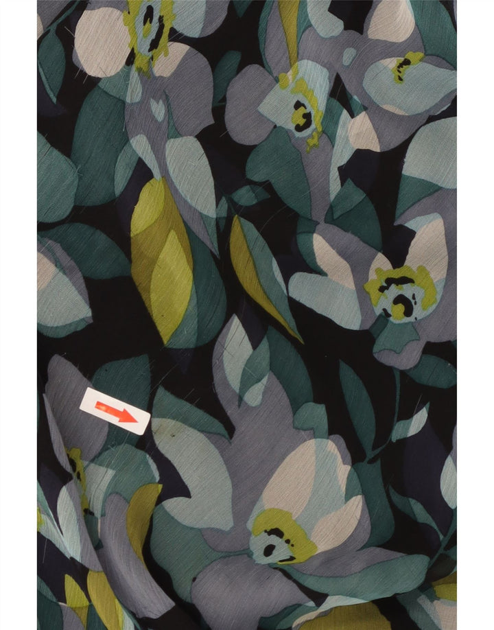 Monsoon Womens Sundress UK 12 Medium Black Floral Silke