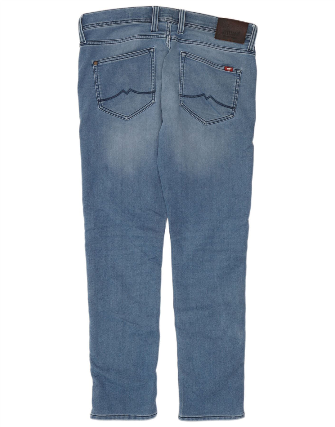 Mustang Herre Relaxed Fit Tapered Jeans W36 L30 Blå