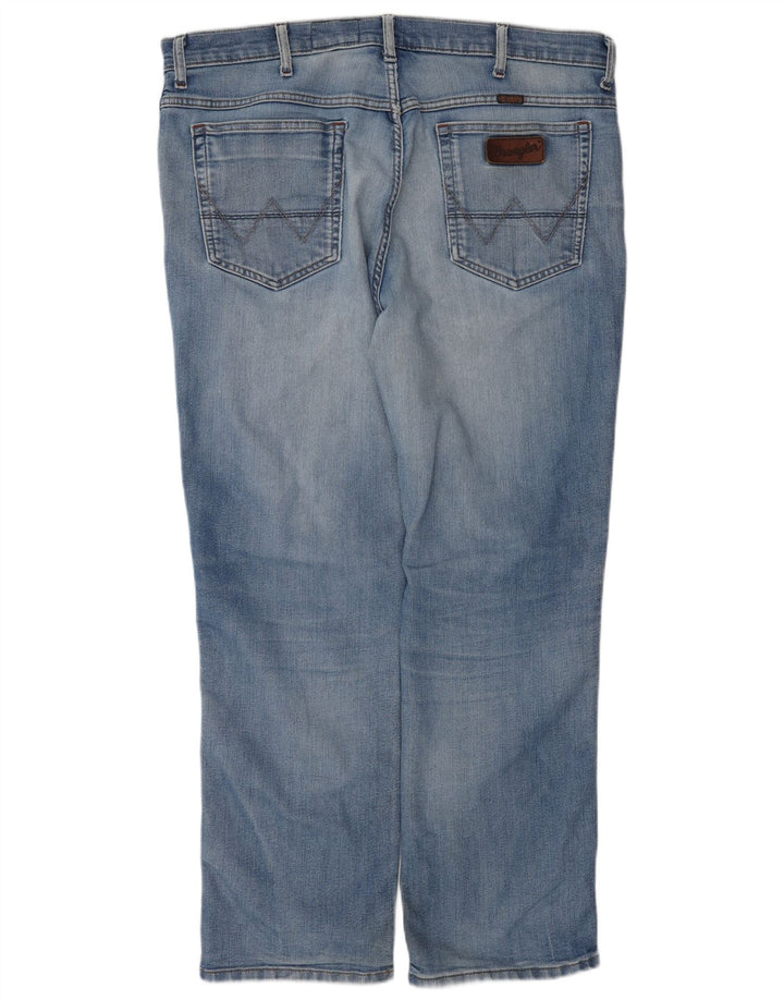 Wrangler Herre Texas Stretch Straight Jeans W40 L30 Blå Bomuld