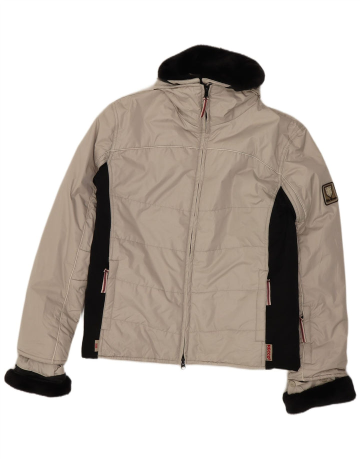 TCM Dame Oversized Polstret Jakke UK 8/10 Small Beige Colourblock