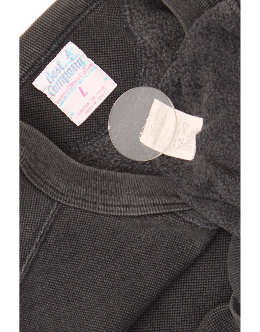 Best Company Herre Sweatshirt Jumper Large Sort Bomuld