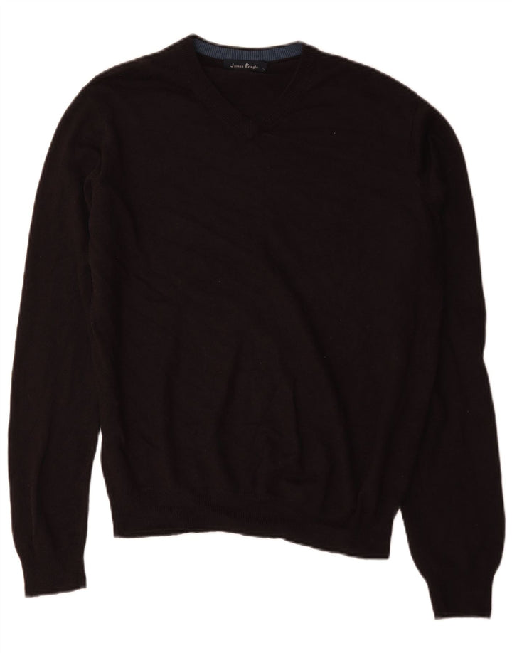 James Pringle Herre V-hals sweater Medium Sort Akryl