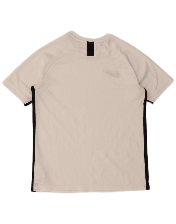 Nike Dri Fit T-Shirt Top 13-14 år XL Hvid Colourblock Polyester