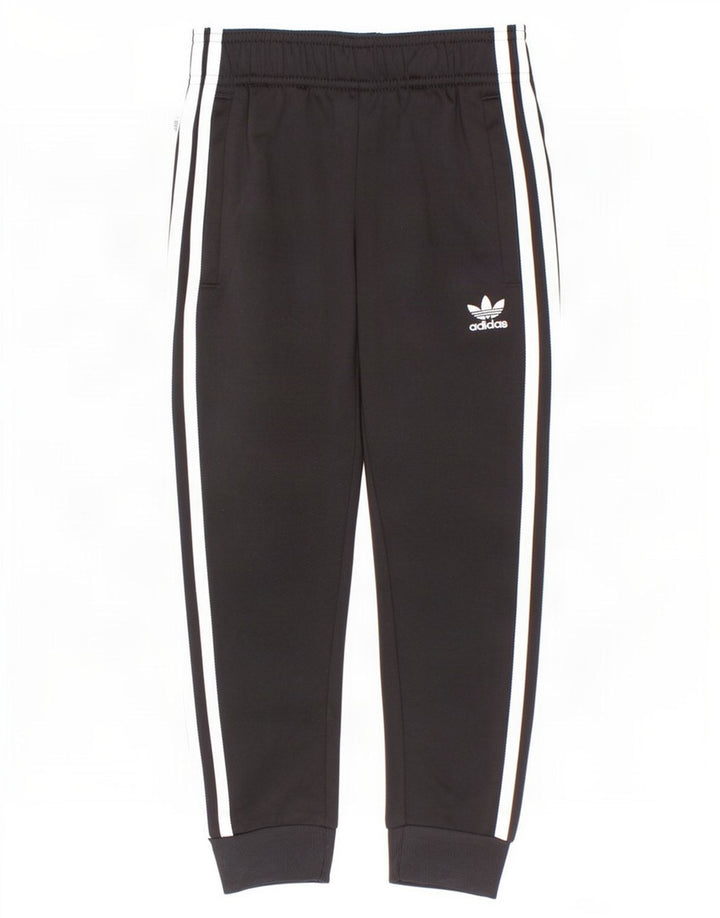 Adidas Drenge Træningsdragt Bukser Joggers 5-6 År Sort Polyester