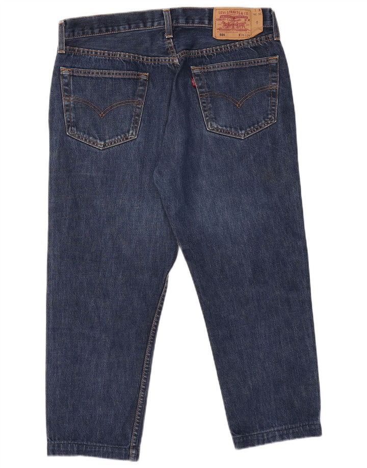Levi's Herre 501 Capri Jeans W36 L22 Blå Bomuld