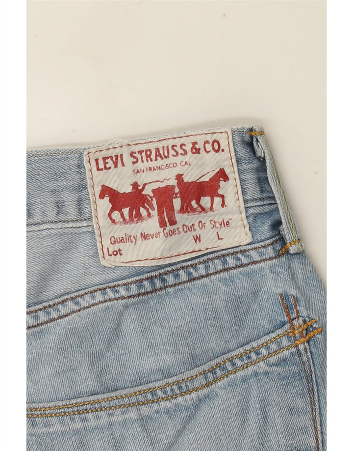 Levi's Herre 504 denimshorts W32 mellemblå bomuld