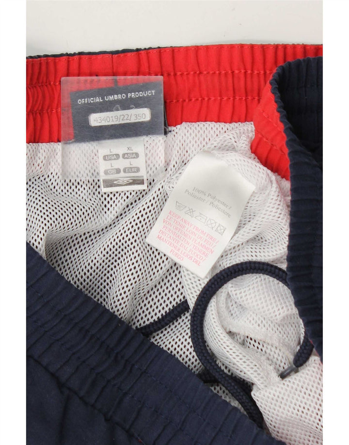 Umbro Herre Grafiske Badeshorts Store Marineblå Polyester