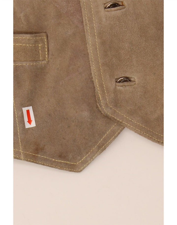 El Charro Herre ruskindsvest Medium Beige Læder