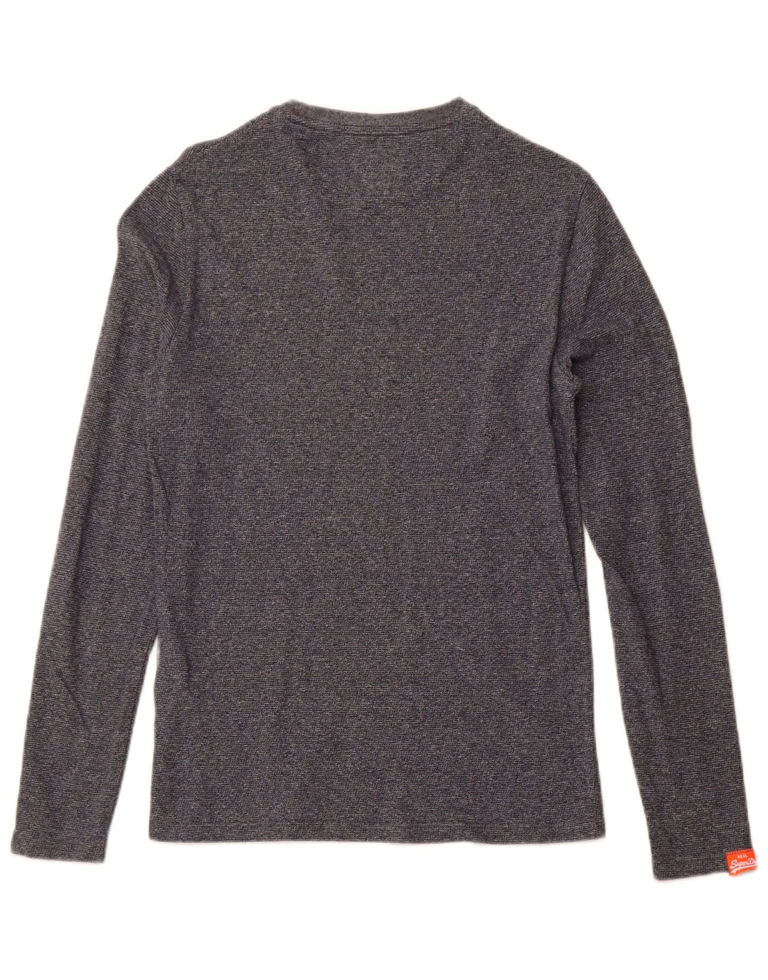 SUPERDRY Herre Top Langærmet Lille Marineblå Flecked Bomuld