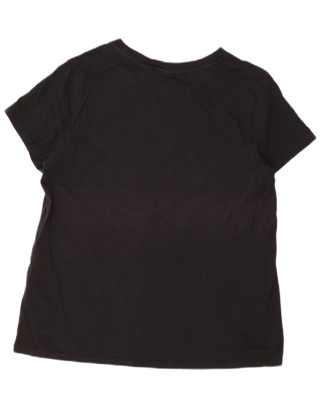 Levi's Dame T-Shirt Top UK 16 Stor Sort Bomuld