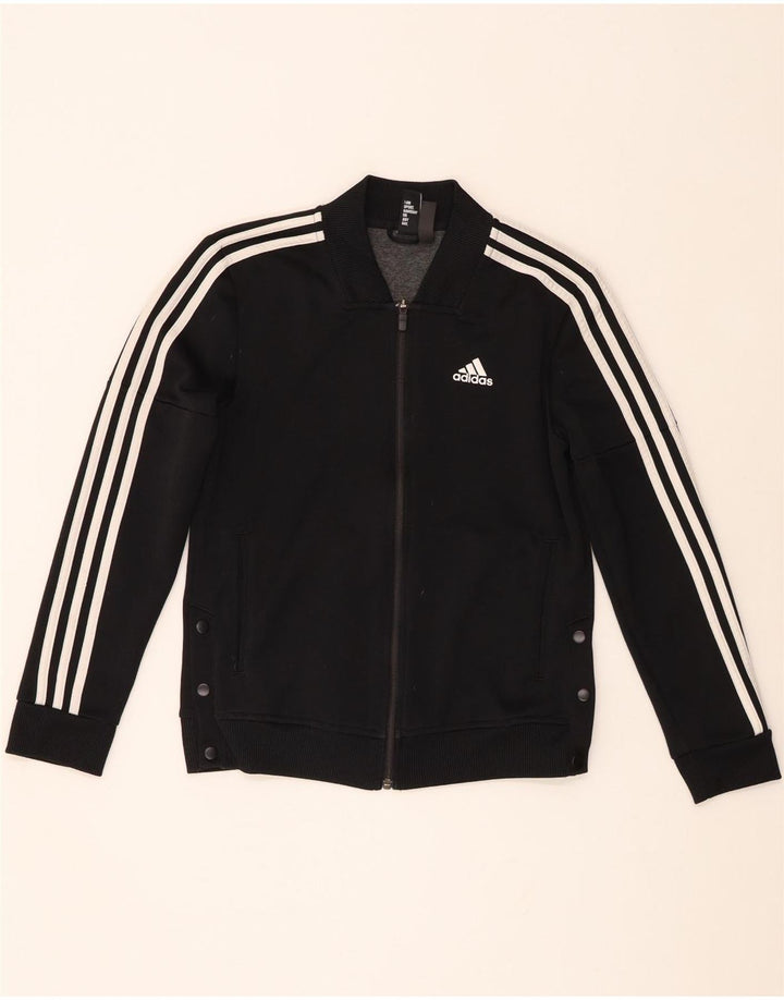 Adidas træningsdragt topjakke til kvinder UK 8/10 Small Black Colourblock
